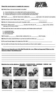 Monster House Video Worksheet