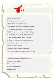 English Worksheet: Test