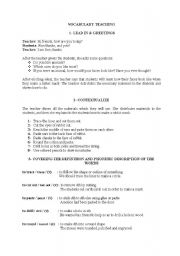 English worksheet: vocabulary teaching