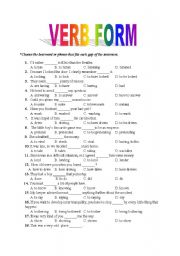 VERB FORM