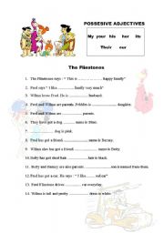 English Worksheet: POSSESIVE ADJECTIVES