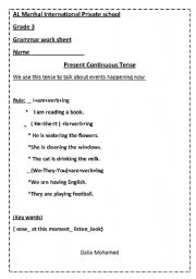 English worksheet: grammar