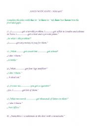 English worksheet: Jokes with Have/Has Got