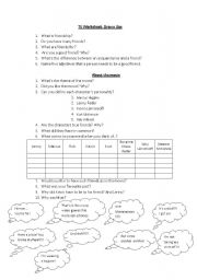 English worksheet: TV Worksheet: Grown Ups