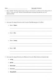 English worksheet: The Rookie Viewing Worksheet