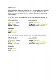 English worksheet: Adjectives: theory and activities