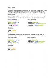 English Worksheet: Adjectives: theory and activities