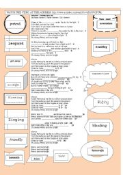 English Worksheet: SONG: Hanson - Penny And Me