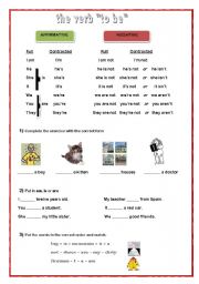 English Worksheet: TO BE