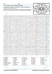 English Worksheet: WORDSEARCH: ONLY PLURALS