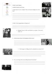 English worksheet: Interpretation questions for the movie Zelig (Woody Allen)