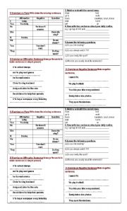 English Worksheet: complementary excersises