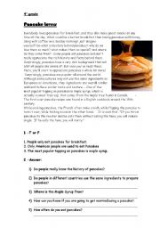 English Worksheet: test in the topic of food and recipes