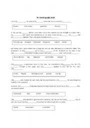 English Worksheet: recount worksheets