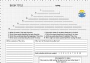 English Worksheet: Pyramid Book Report Form