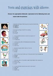 English worksheet: Idioms