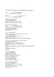 English Worksheet: IF I had