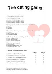 English Worksheet: A Listen/watch activity about dating feat Mr Bean