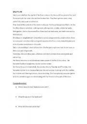 English Worksheet: Sallys life