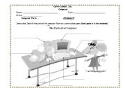 English worksheet: Parts of the Computer