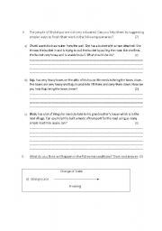 English Worksheet: evs