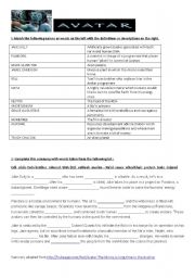 English Worksheet: AVATAR