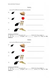 English worksheet: Demontrative pronouns