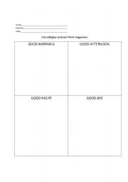 English worksheet: parts of the day