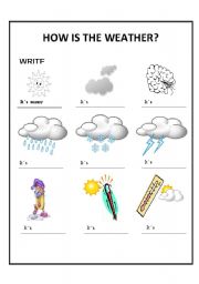 English Worksheet: weather 2