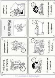 English Worksheet: Time & Daily Routines (3 pages, editable)