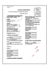 English Worksheet: Song Barbie Girl