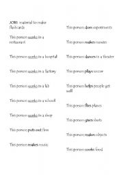 English Worksheet: Jobs