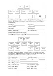 English Worksheet: Family Tree