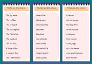 English Worksheet: Working with words