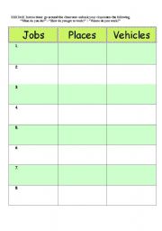 English worksheet: Milld Drill Activity