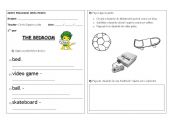 English worksheet: Review - The Bedroom