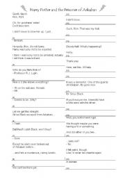 English worksheet: Listening - Harry Potter