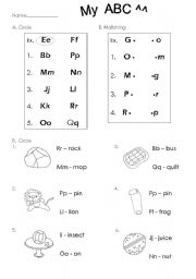 English Worksheet: Letter