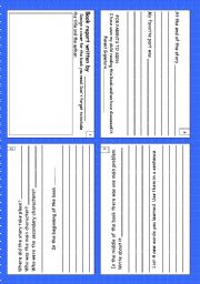 English Worksheet: Book Report booklet in 4 pages
