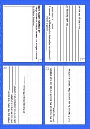 English worksheet: Book Report booklet in 4 pages