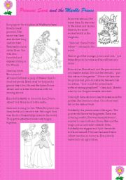 English worksheet: PRINCESS SARA AND THE MARBLE PRINCE