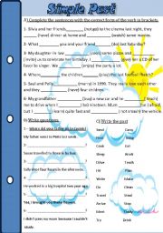 English Worksheet: Simple Past