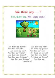 English Worksheet: There are - There arent