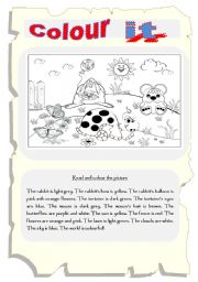 English Worksheet: Colour it! 