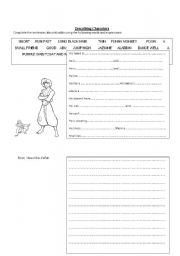 English worksheet: Describing characters