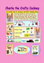 English worksheet: Charlie the Crafty Cockney