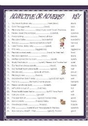 English Worksheet: ADJECTIVE or ADVERB