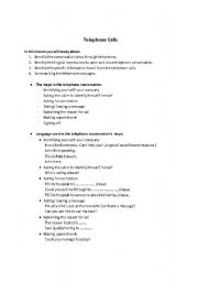 English Worksheet: telephone calls