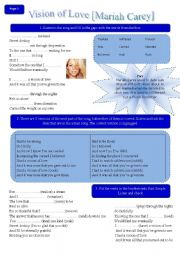 English Worksheet: Mariah Carey Vs. Norah Jones