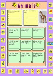 English Worksheet: Animals